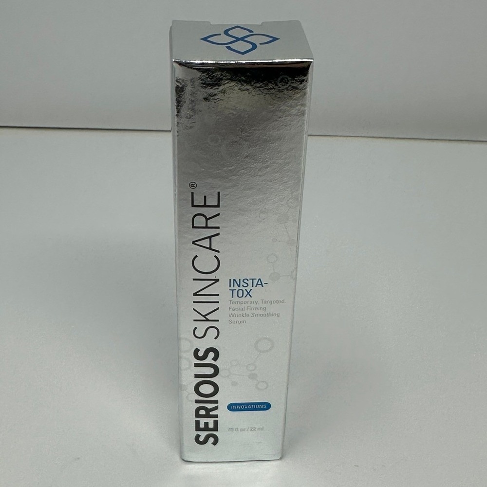 Serious Skincare Insta-Tox Facial Firming Wrinkle Smoothing Serum 0.75oz 22ml A1
